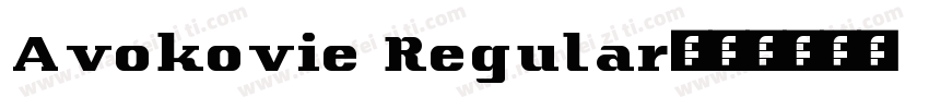 Avokovie Regular字体转换